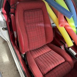 Mustang Seats 87-93 Rare Red Seats 