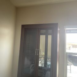 Cabinet Glass Wood 