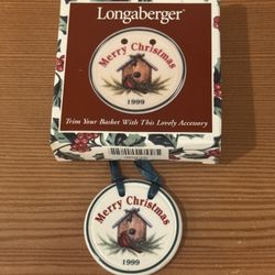 Various Longaberger basket Tie-ons in ceramic or pewter as shown. Each sold separately.