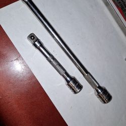 Snap On 3/8" Knurled Extensions 4" & 8"