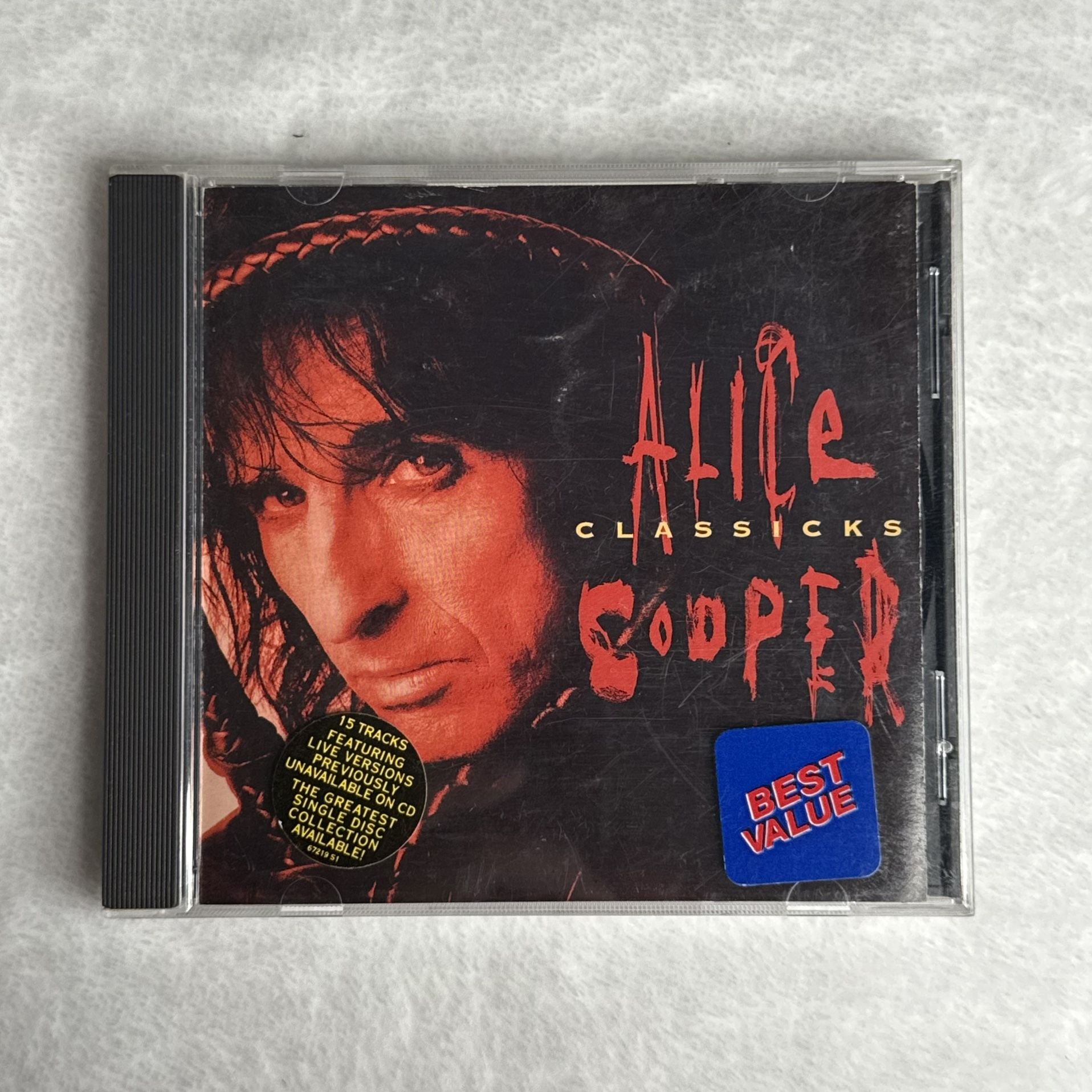 Alice Cooper – Classicks (1995, Epic Records) – CD Greatest Hits + Live Tracks