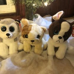 Three Sweet Beanie Babies