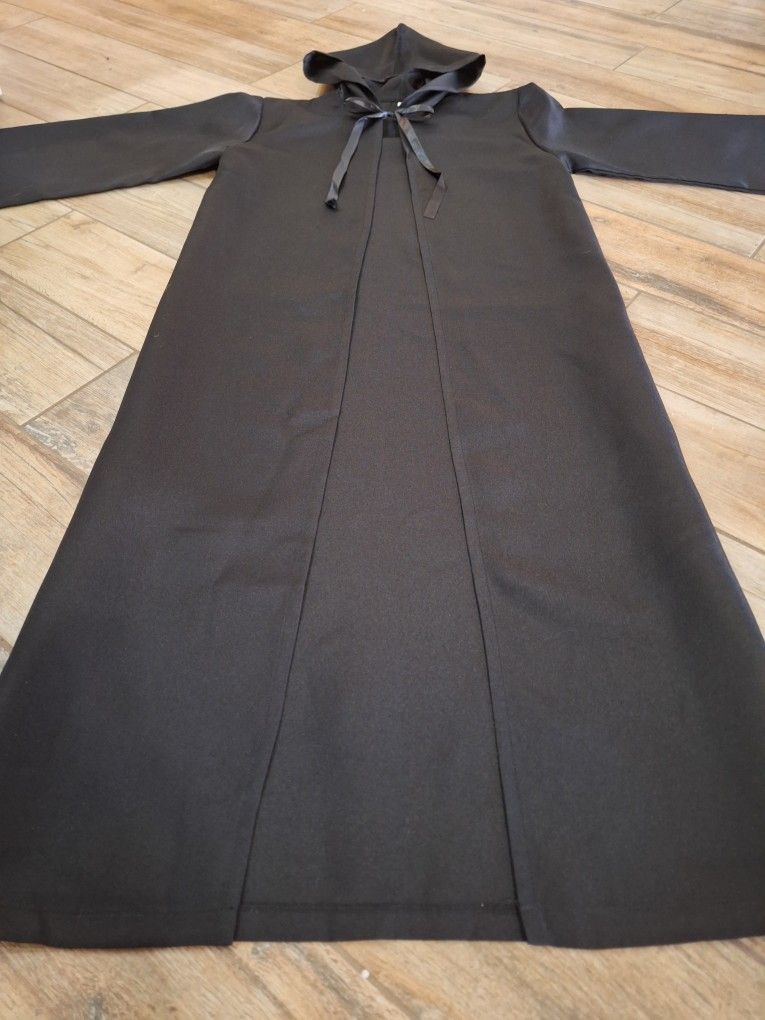Medieval Renaissance Gothic Priest Monk Robe Hooded Cloak Wizard Sorcerer Cape. Choose from Size Medium or XL 