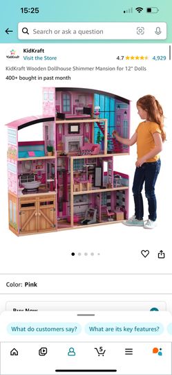 KidKraft Wooden Dollhouse Shimmer Mansion for 12" Dolls
