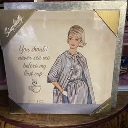 SIMPLICITY VINTAGE WALL DECOR On canvas new in box 