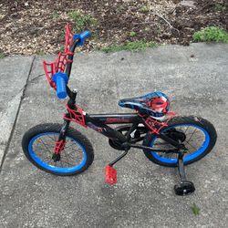 Spider-Man Kids Bike w/ Training Wheels – $25 OBO