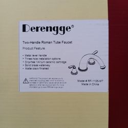 Derengge Two Handle Roman Tube Faucet 