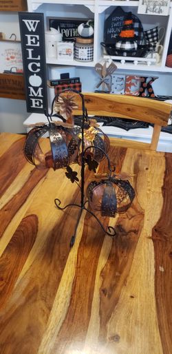 Fall Pumpkin Candle Holder