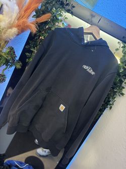 Carhartt Hoodie Rain Defender Size L Work Kiewit Grey Active Sport