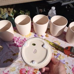 6 Ceramic Planter Pots