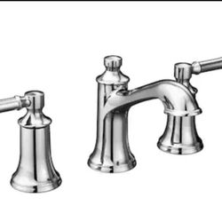 Moen Dartmoor Chrome Widespread 2-handle WaterSense Low-arc Residential...