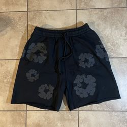 Black n Gray Denim Tears Shorts 