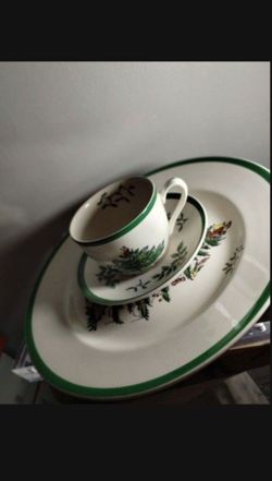 SPODE CHRISTMAS TREE BUFFET SET