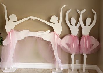 Wood Bailarina Props 6ft