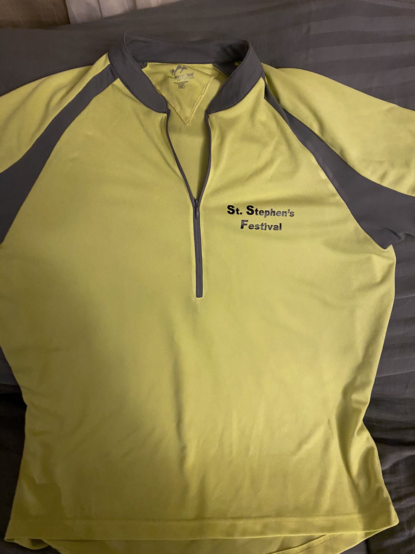 Yellow shirt yellow and gray bicycle shirt extra-large
