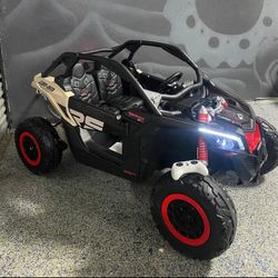 Electric Ride On Car 2 Seater Can Am 48volts 4x4 With Remote & Rubber Tires 