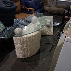 Stone Sofa And Coffee Table Set 