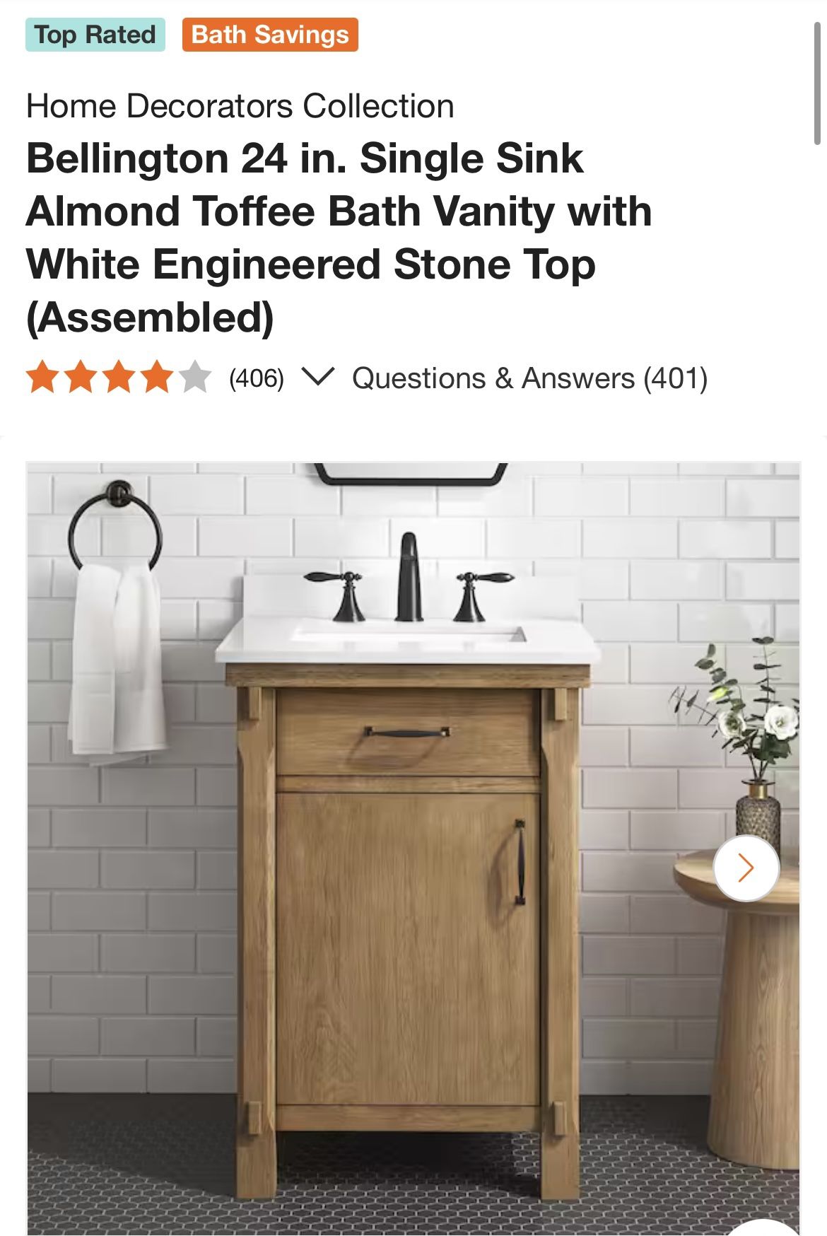 Brand New 24” Bathroom Vanity