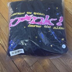 Pink Sp5der hoodie Large 