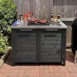 ❤️‍🔥 Outdoor Solid Cedar Wood Storage Cabinet