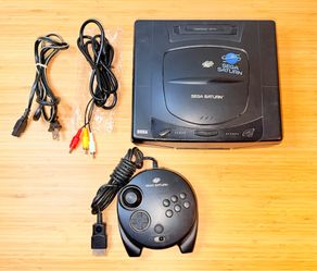 Sega Saturn Complete MK-80000 Console With Cables & 3D Controller “TESTED WORKS”