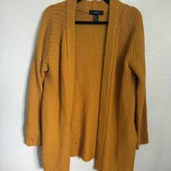Forever21 Mustard Cardigan 