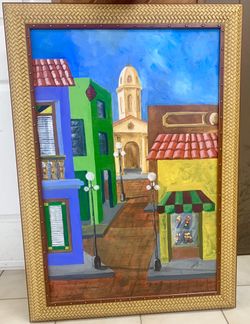 Beautiful Painting With Rustic Style Frame
