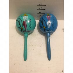 Set Of Maracas Teal Blue