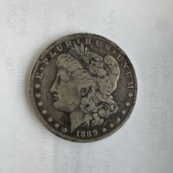1889 E Morgan Silver Dollar 