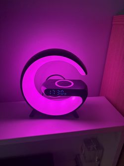 LED clock with bluetooth speaker