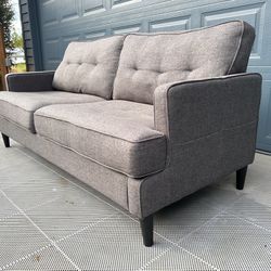 Offering Delivery - Dark Gray Loveseat, Couch