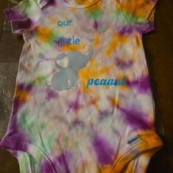 Custom Tie Died Onsie 18 M