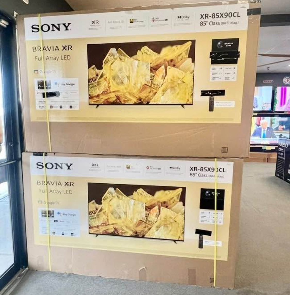 85 Tv $55 Down On Finacing free delivery six month warranty 85 TV Sony X 90 L smart 4K full array LED 120 Hz