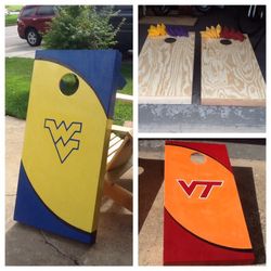Corn hole painted or not no bags