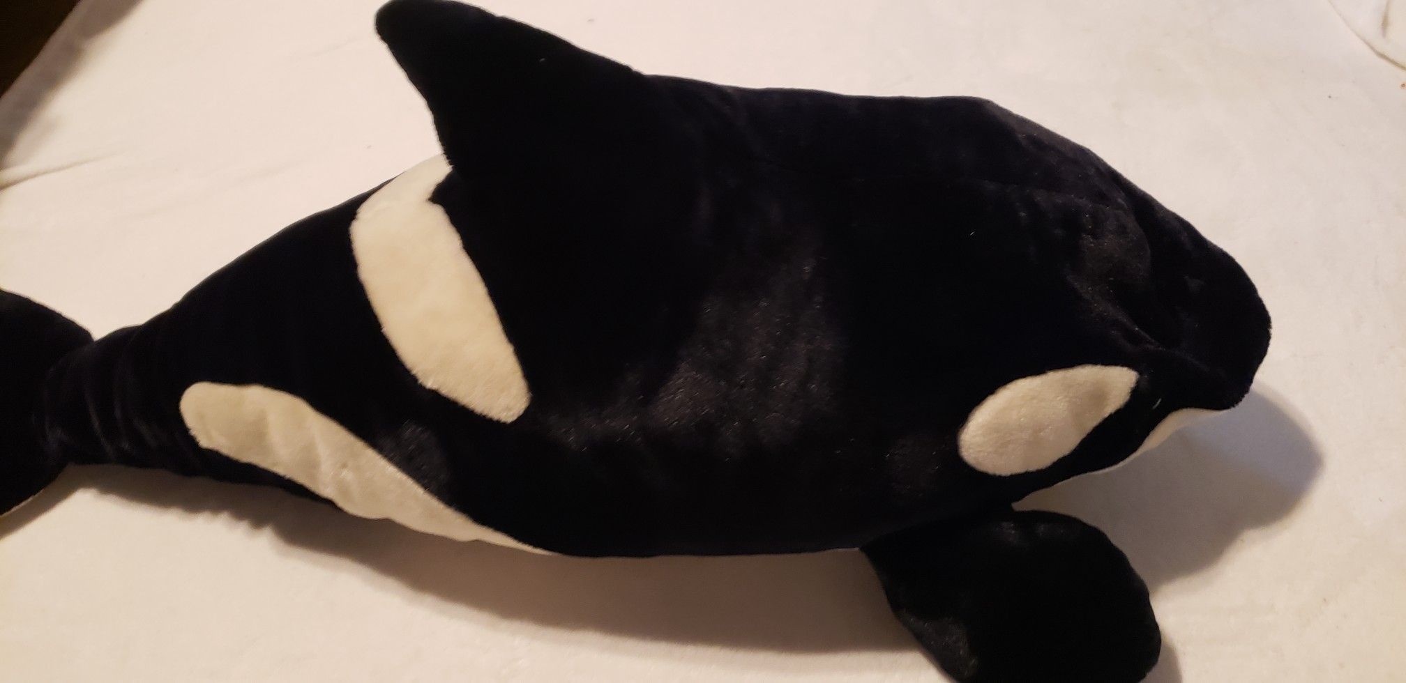 large Killer whale Orca plush doll Shamu Sea World