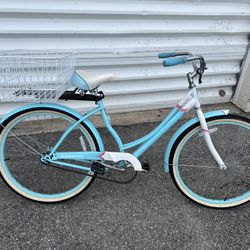 Schwinn Women's Legacy 26" Beach Cruiser Bike Baby Blue Bicycle! 