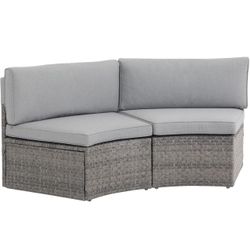 New Half Moon Outdoor Patio Chairs Comes Fully Assembled 