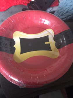 Christmas party plates