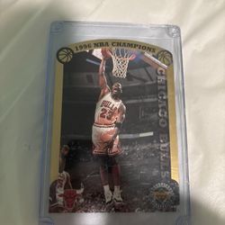 1996 Nba Champs Chicago Bulls Card Only 20k In The World