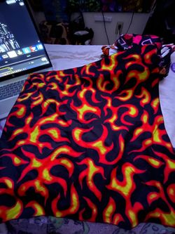 Flame Print Headscarf