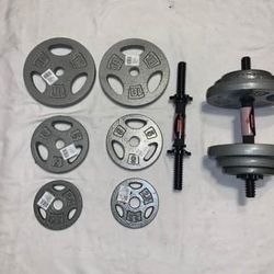 New 35lb Adjustable Dumbbells - Set of 2 (70lbs Total)