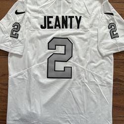 Raiders Jeanty Jersey White Silver Throwback 