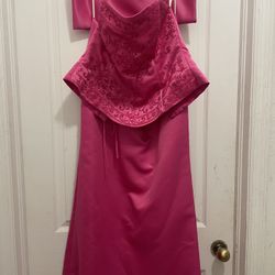 Pink Corset And Skirt - 25.00