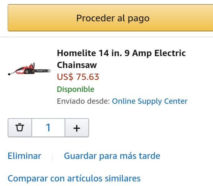 Homelite 14 chainsaw