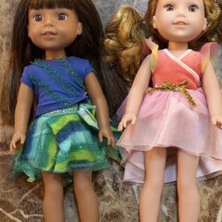 Willa & Ashlyn …WellieWishers 14.5-inch American Girl Dolls PRICE IS FOR BOTH  