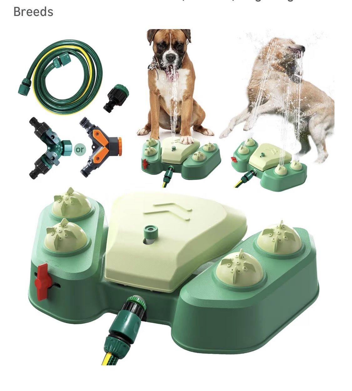 KADTC Dog Water Sprinkler Toy Paw Press Step On