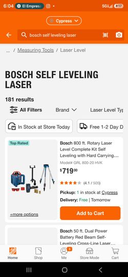 Bosh self leveling laser 800 ft