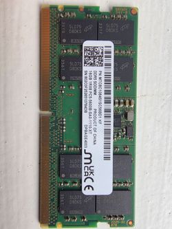 Micron 16GB DDR5 5800 Mhz SODIMM laptop RAM