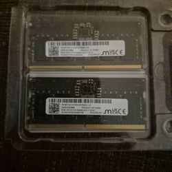 Laptop Ram (2) 8gb DDR5
