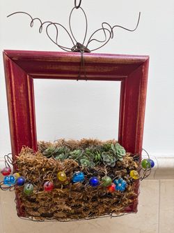 Hanging Succulent picture frame Planter